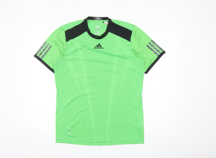 Adidas Men's Green Short Sleeve Climalite T-Shirt Size S