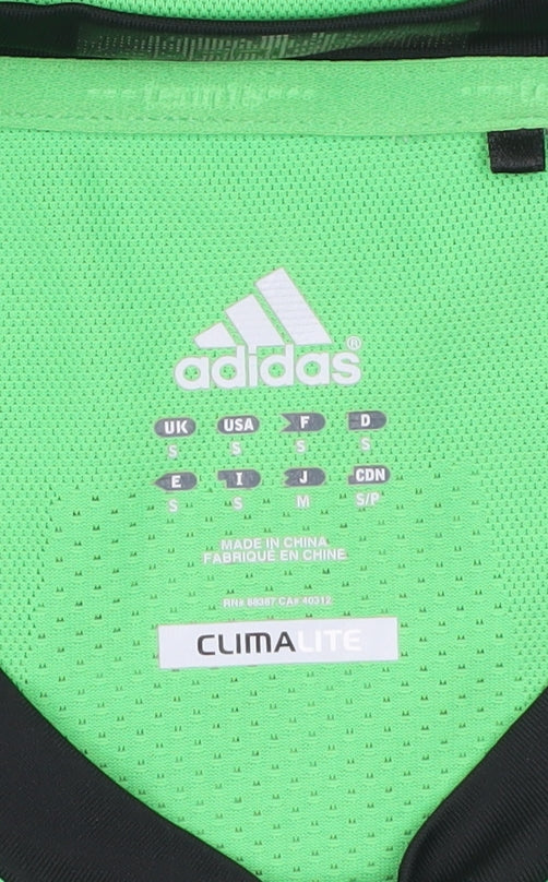 Adidas Men's Green Short Sleeve Climalite T-Shirt Size S