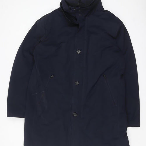 Marks and Spencer Autograph Men’s Navy 2XL Long Rain Coat