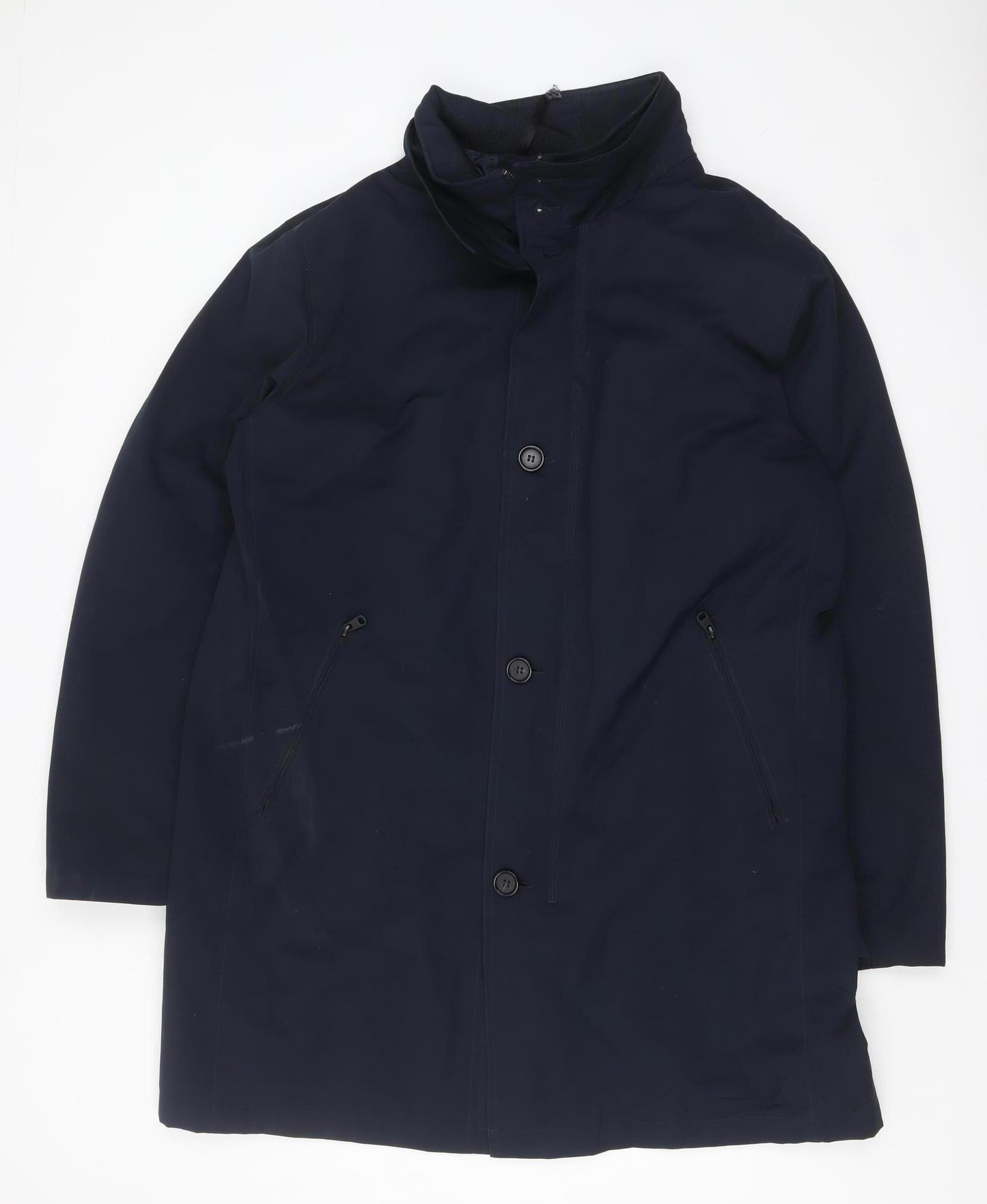Marks and Spencer Autograph Men’s Navy 2XL Long Rain Coat