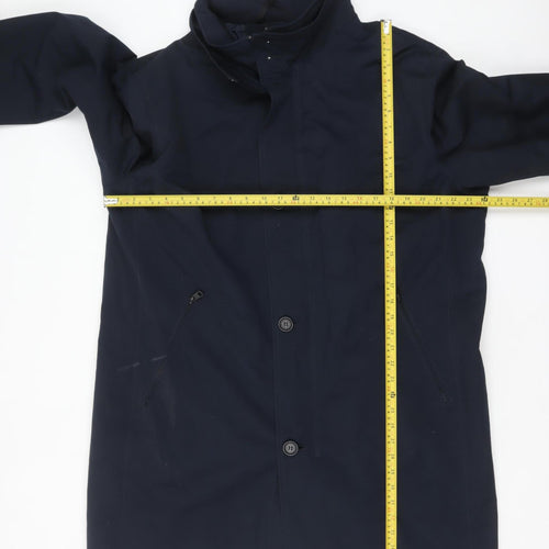Marks and Spencer Autograph Men’s Navy 2XL Long Rain Coat