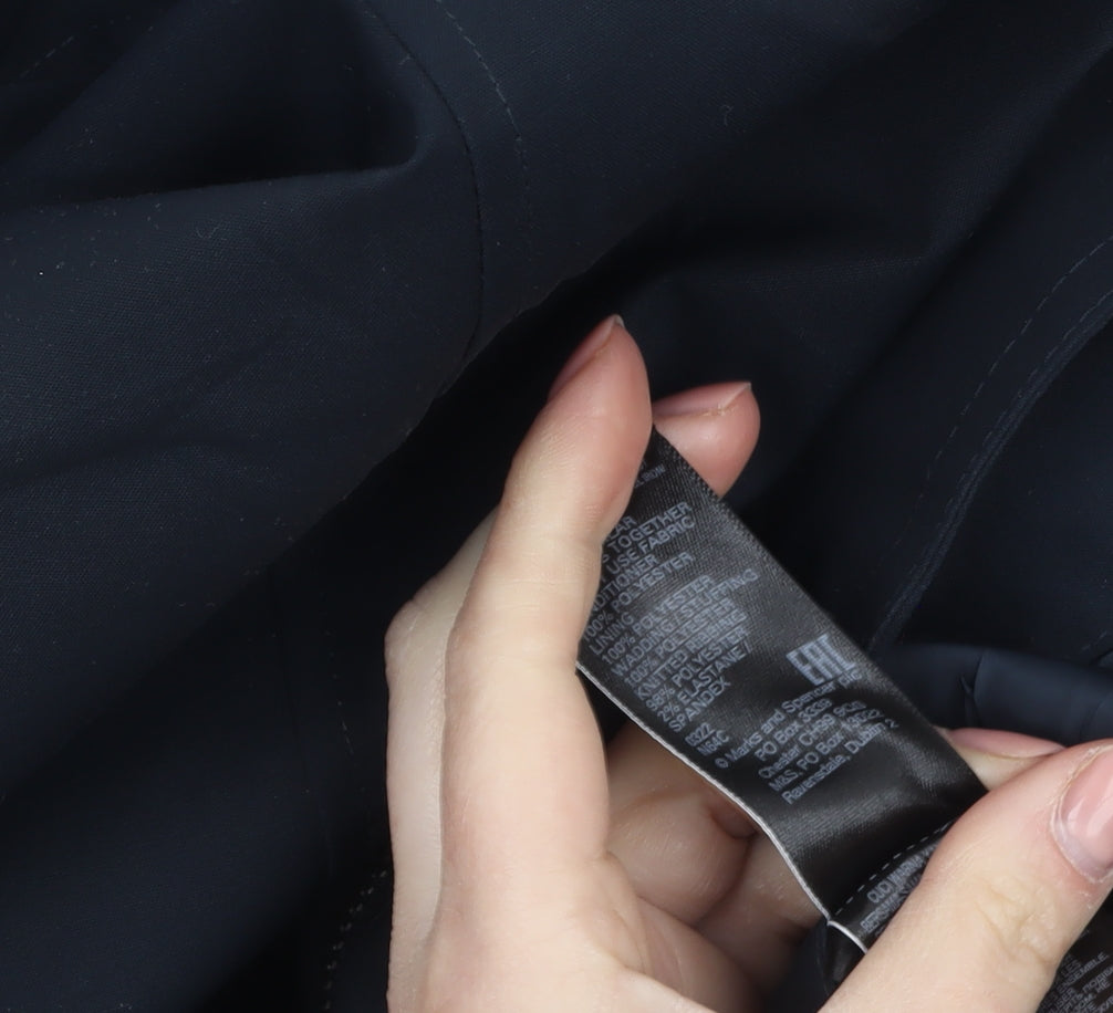 Marks and Spencer Autograph Men’s Navy 2XL Long Rain Coat