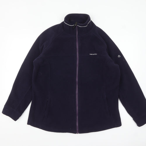 Craghoppers Women's Blue Fleece Full Zip Jacket Size 12