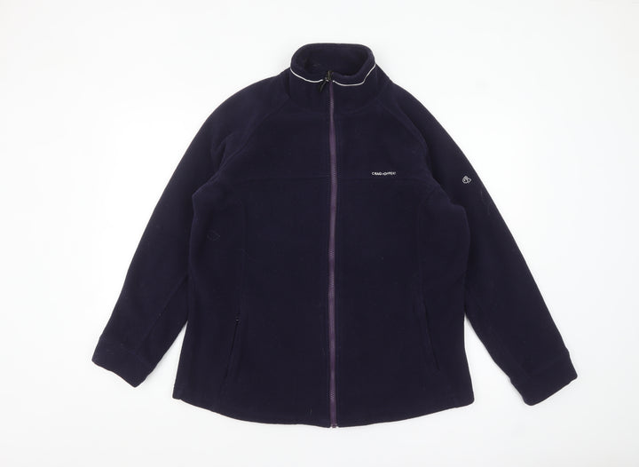 Craghoppers Women's Blue Fleece Full Zip Jacket Size 12