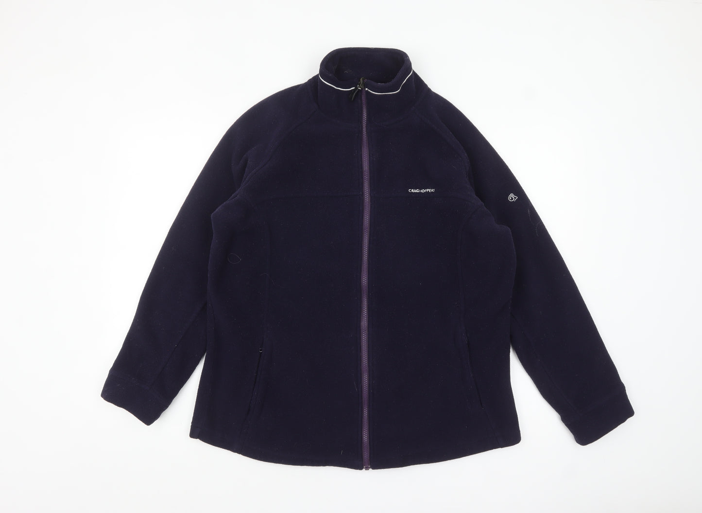 Craghoppers Women's Blue Fleece Full Zip Jacket Size 12
