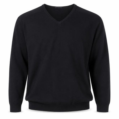 Wolsey Men’s Black 2XL V-Neck Acrylic Knit Jumper