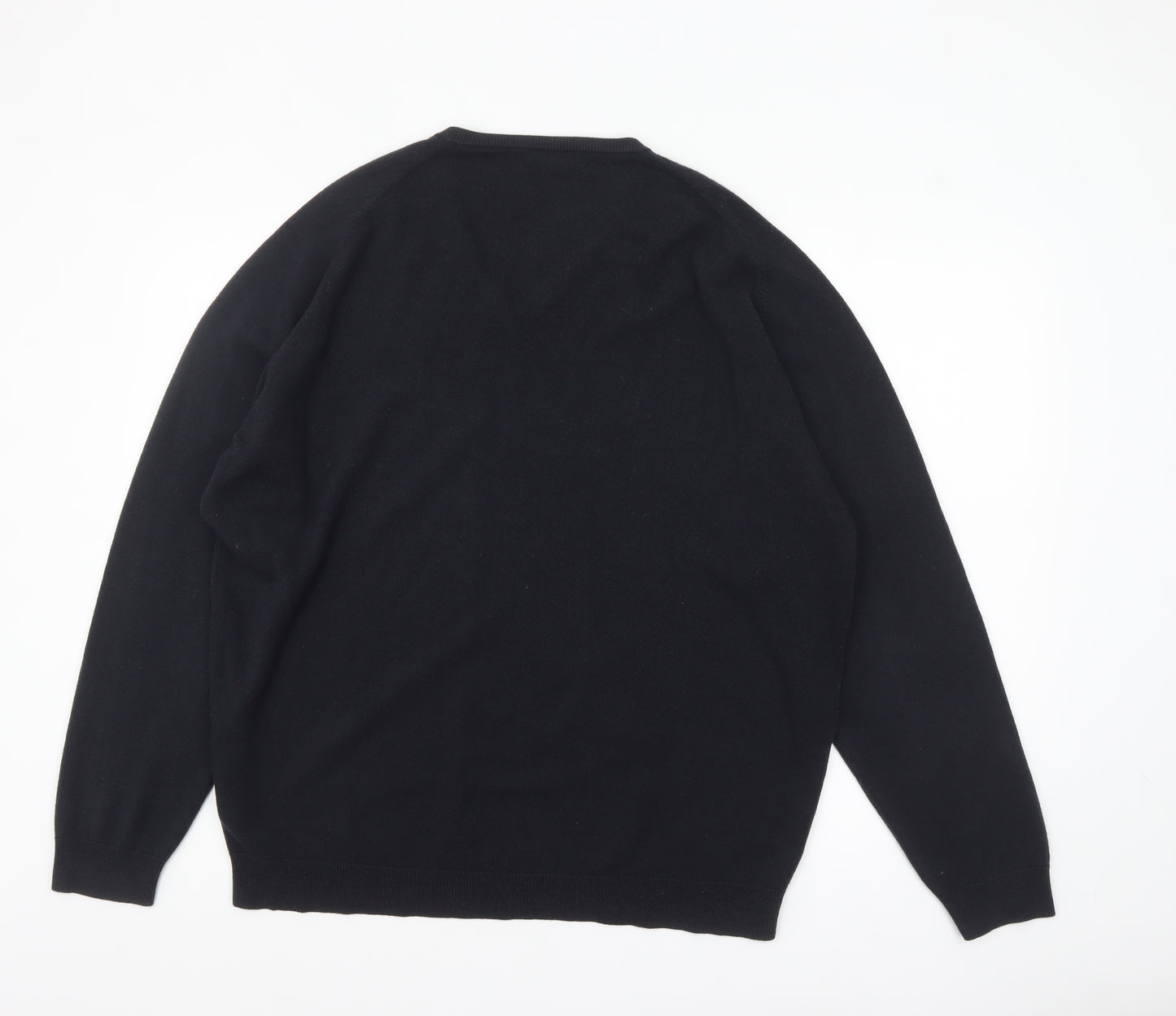 Wolsey Men’s Black 2XL V-Neck Acrylic Knit Jumper