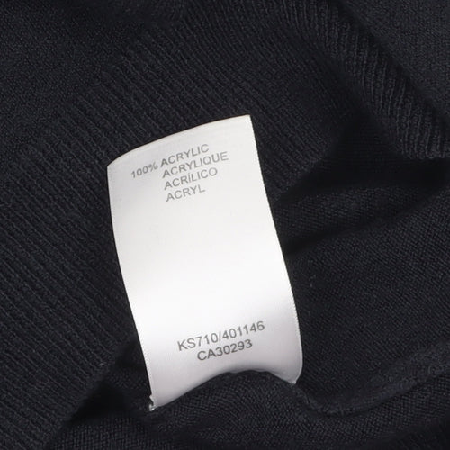 Wolsey Men’s Black 2XL V-Neck Acrylic Knit Jumper