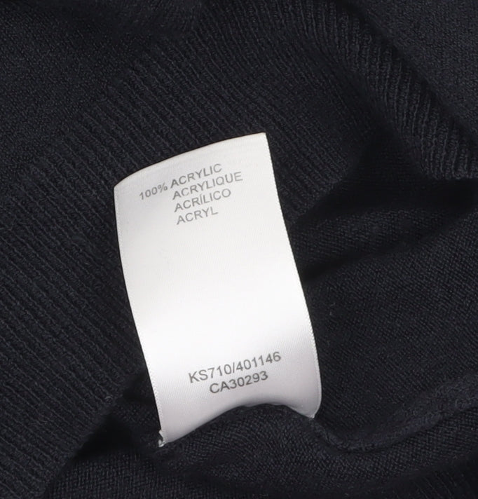 Wolsey Men’s Black 2XL V-Neck Acrylic Knit Jumper