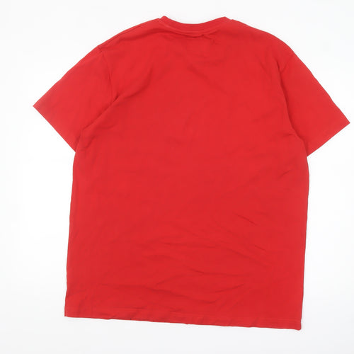 Budweiser Men's Red Graphic Short Sleeve T-Shirt Size 2XL Cotton