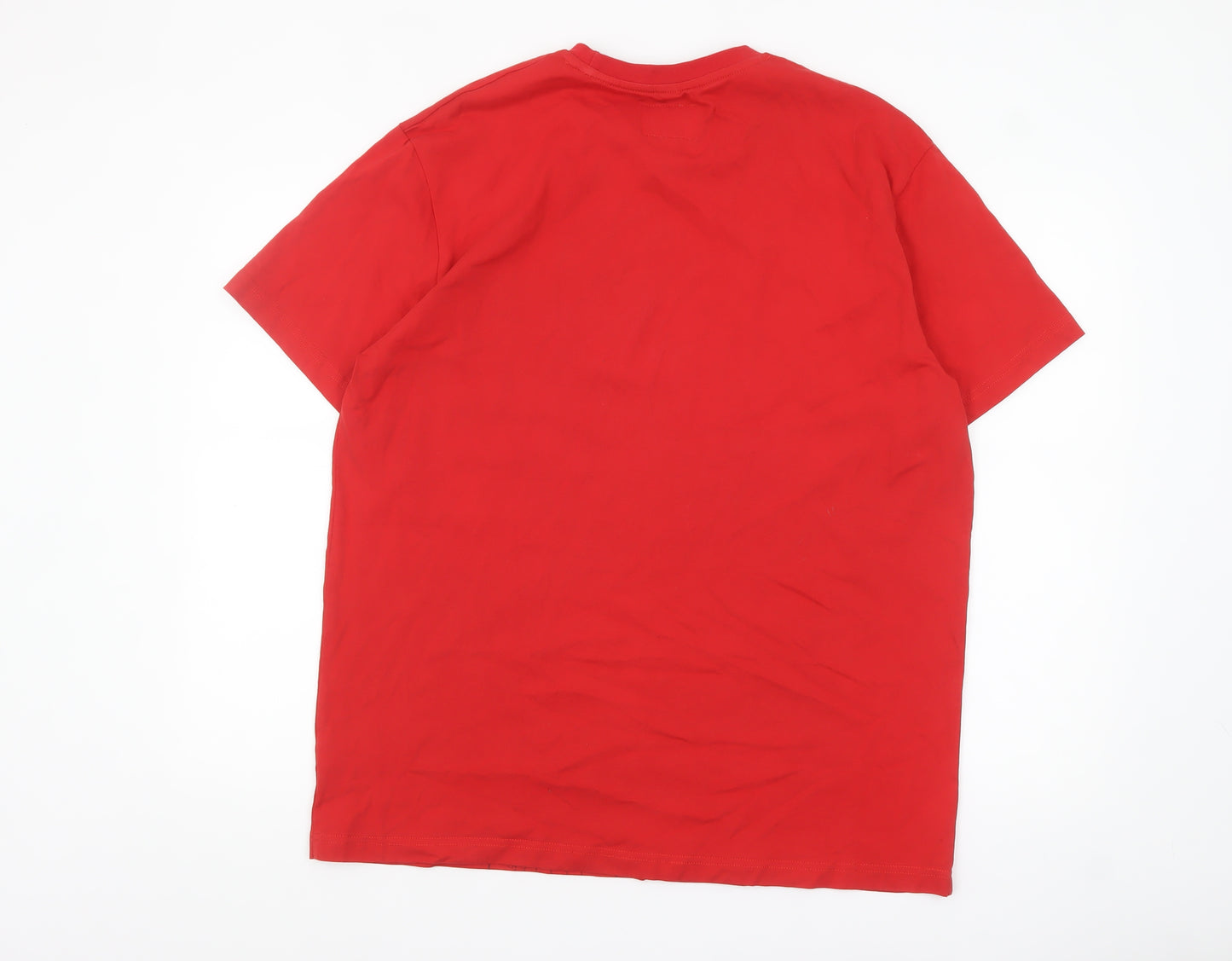 Budweiser Men's Red Graphic Short Sleeve T-Shirt Size 2XL Cotton