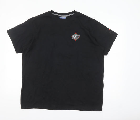 Christian Lacroix Men’s Black Graphic Short Sleeve T-Shirt L