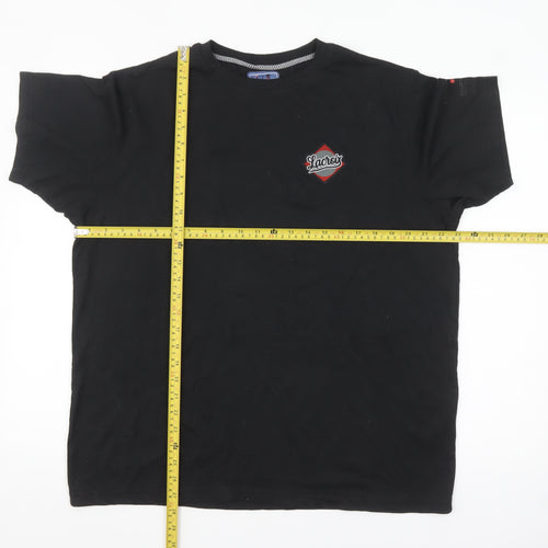Christian Lacroix Men’s Black Graphic Short Sleeve T-Shirt L