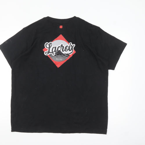 Christian Lacroix Men’s Black Graphic Short Sleeve T-Shirt L