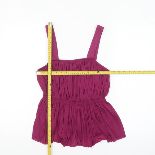 Next Women Purple Camisole Tank Top Size 10 Polyester