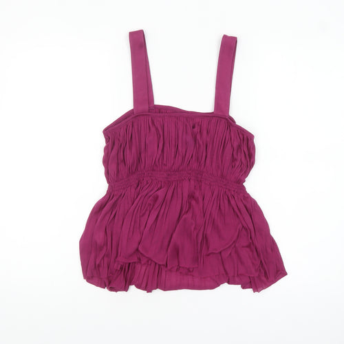 Next Women Purple Camisole Tank Top Size 10 Polyester