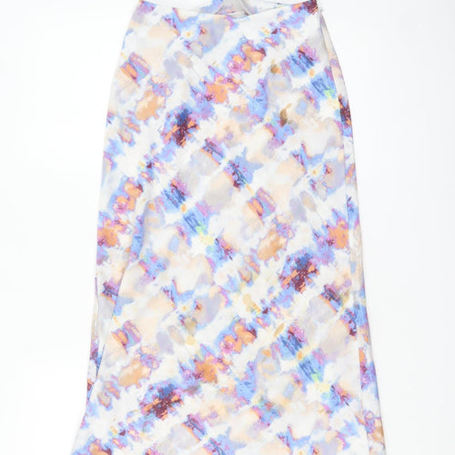 Urban Outfitters Womens Multicoloured XS Midi Satin Skirt