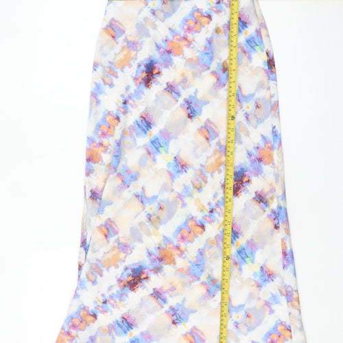 Urban Outfitters Womens Multicoloured XS Midi Satin Skirt