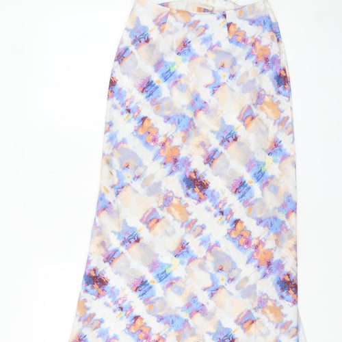 Urban Outfitters Womens Multicoloured XS Midi Satin Skirt