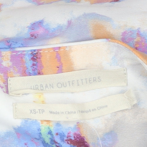 Urban Outfitters Womens Multicoloured XS Midi Satin Skirt