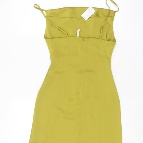 Urban Outfitters Women Yellow XS Slip Dress Summer Party Style