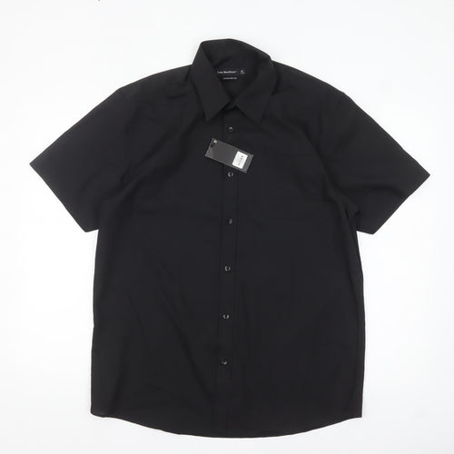 Cedar Wood State Men’s Black 16in Regular Fit Short Sleeve Shirt