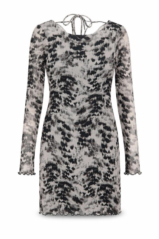 Front view of New Look Women's Multicoloured Animal Print Bodycon Dress, size 10