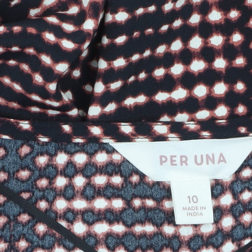 Marks and Spencer Per Una Women's Multicoloured Size 10 A-Line Dress