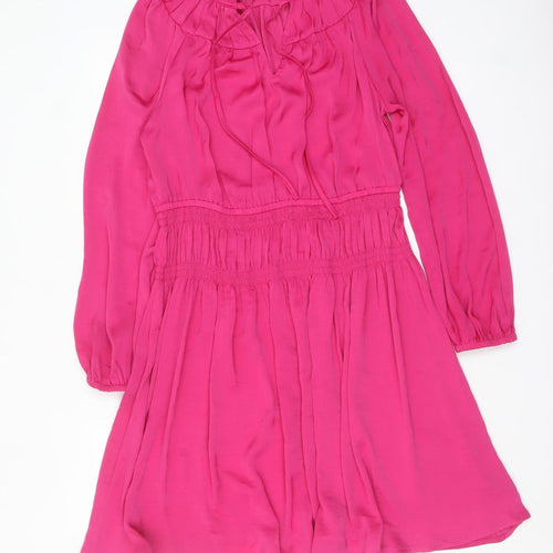 Marks and Spencer Per Una Women's Pink Size 12 Fit & Flare Dress