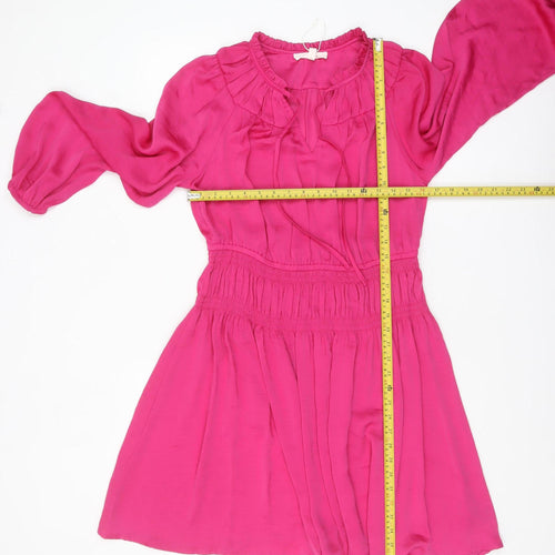 Marks and Spencer Per Una Women's Pink Size 12 Fit & Flare Dress