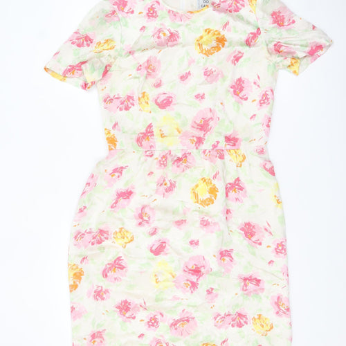 Donald Campbell Women's Multicoloured Floral Sheath Dress Size 12