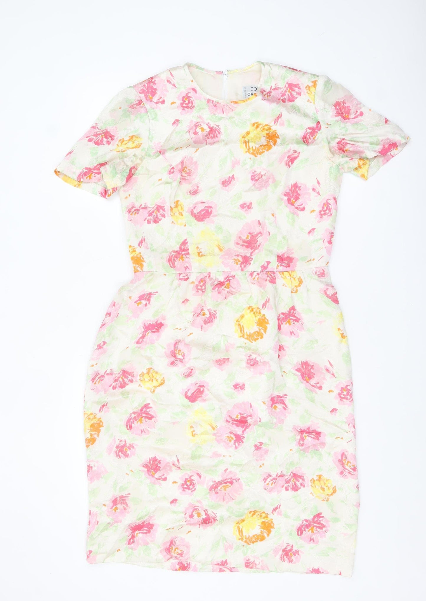 Donald Campbell Women's Multicoloured Floral Sheath Dress Size 12