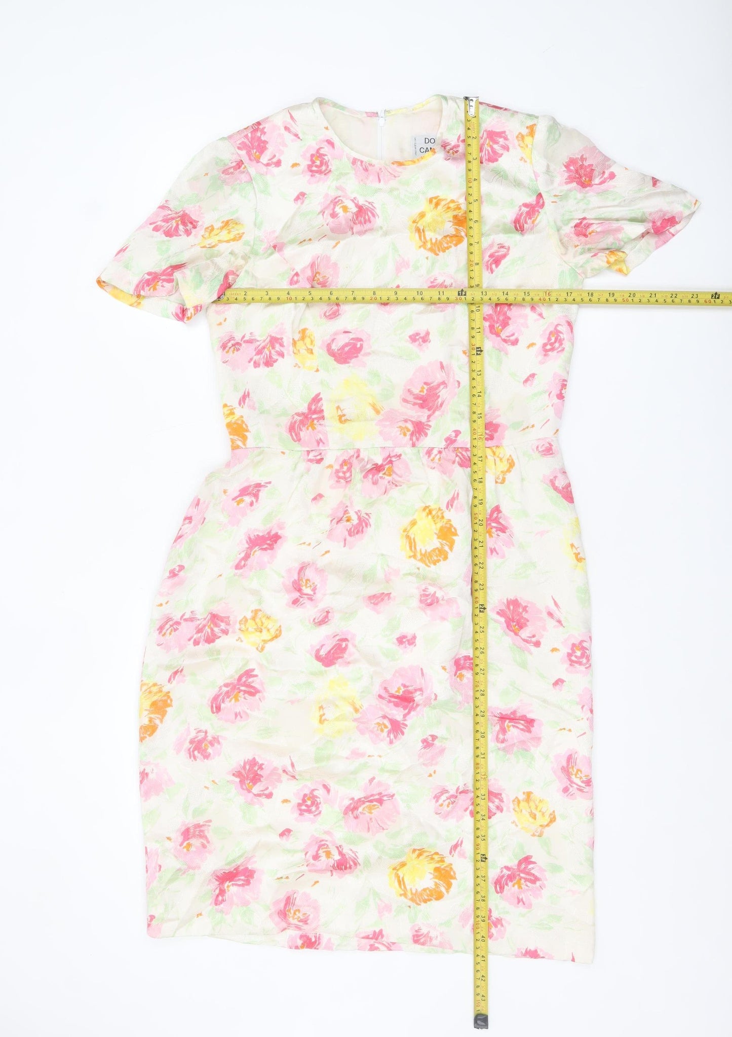 Donald Campbell Women's Multicoloured Floral Sheath Dress Size 12