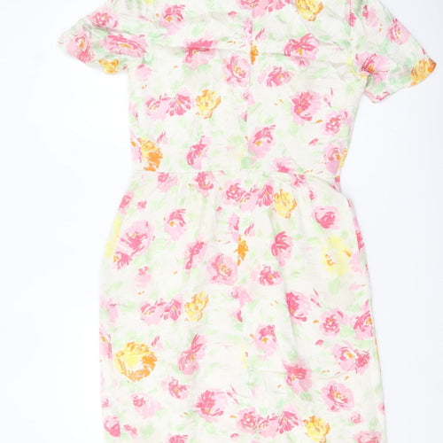 Donald Campbell Women's Multicoloured Floral Sheath Dress Size 12