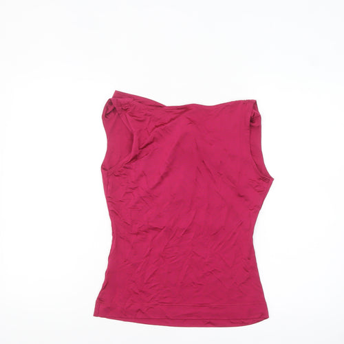 H&M Women's Pink Sleeveless Cowl Neck Camisole Top Size S