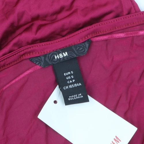 H&M Women's Pink Sleeveless Cowl Neck Camisole Top Size S