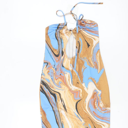 Femme Luxe Women’s Multicoloured Size 6 Halter Bodycon Dress
