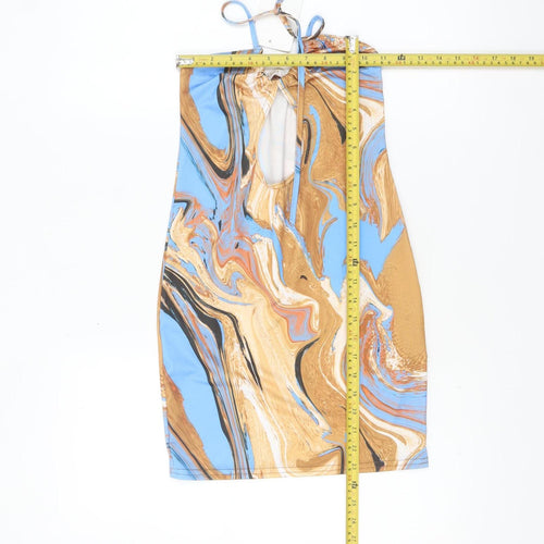 Femme Luxe Women’s Multicoloured Size 6 Halter Bodycon Dress