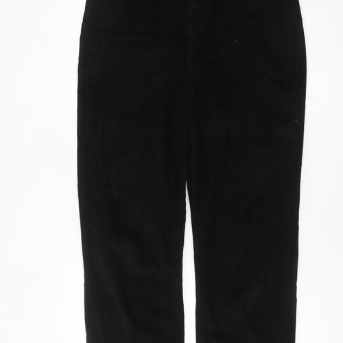 PrettyLittleThing Women's Black Corduroy Chino Trousers Size 12