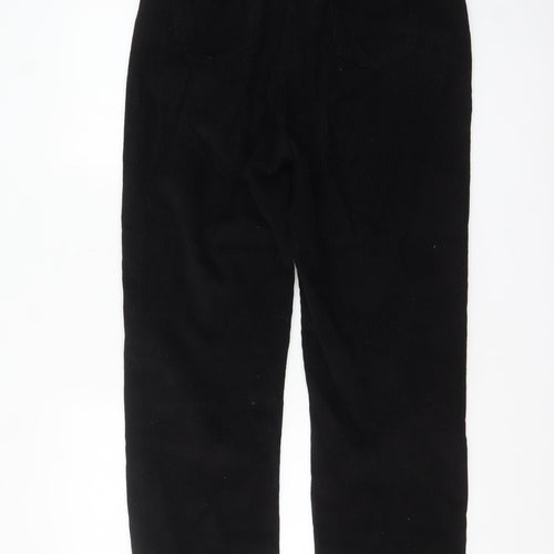 PrettyLittleThing Women's Black Corduroy Chino Trousers Size 12