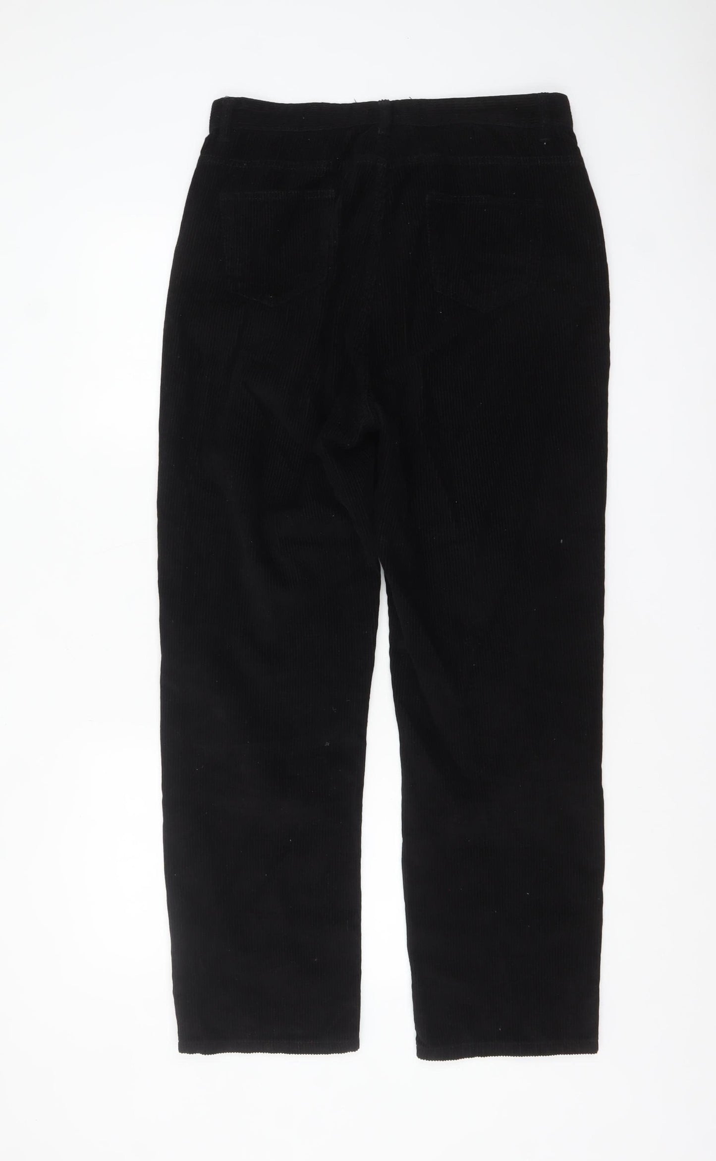 PrettyLittleThing Women's Black Corduroy Chino Trousers Size 12