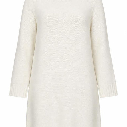 Dorothy Perkins Women’s Ivory Cable Knit Tunic Jumper Size 12