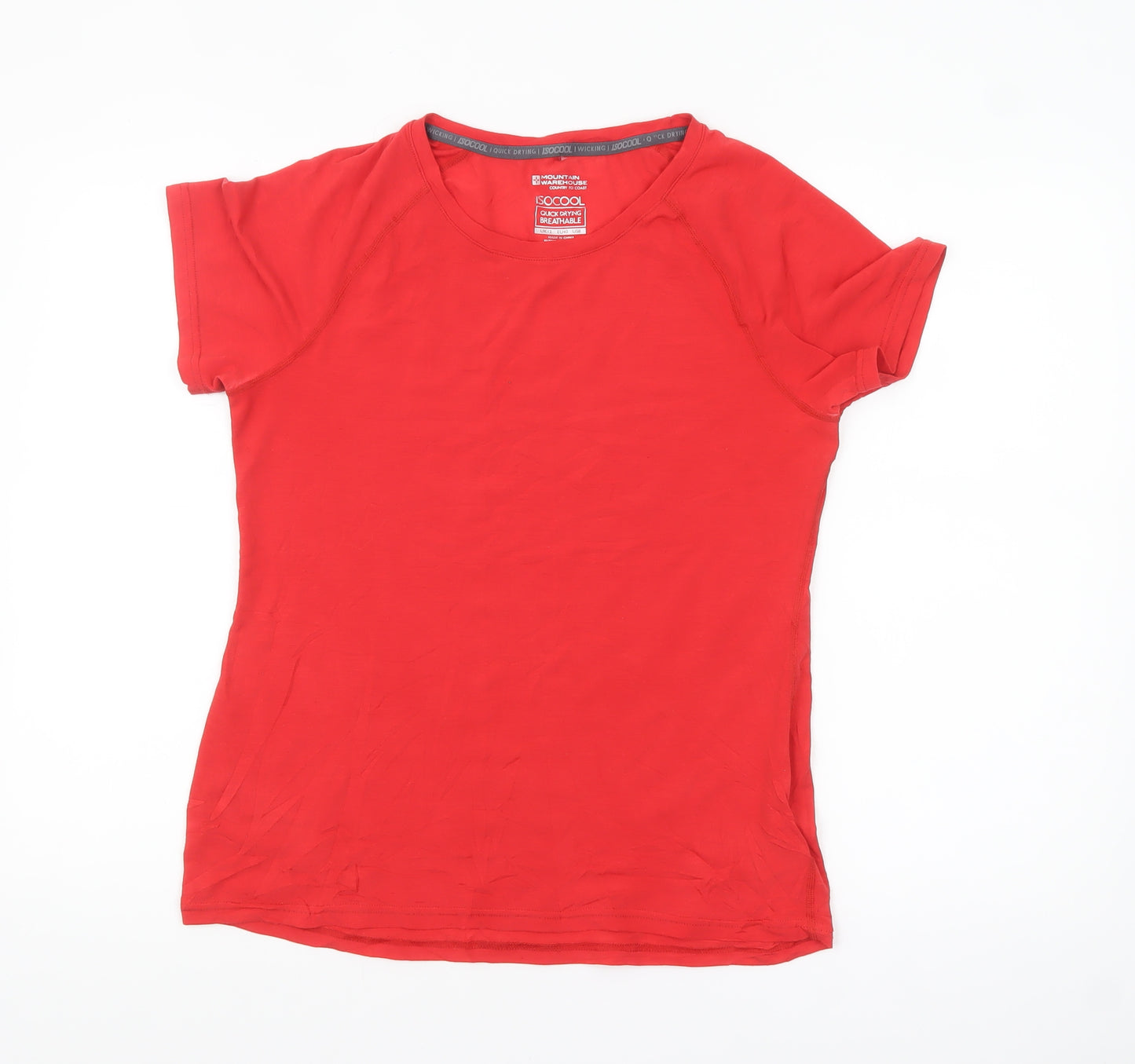 Mountain Warehouse Women’s Red Size 12 Isocool Quick Dry T-Shirt
