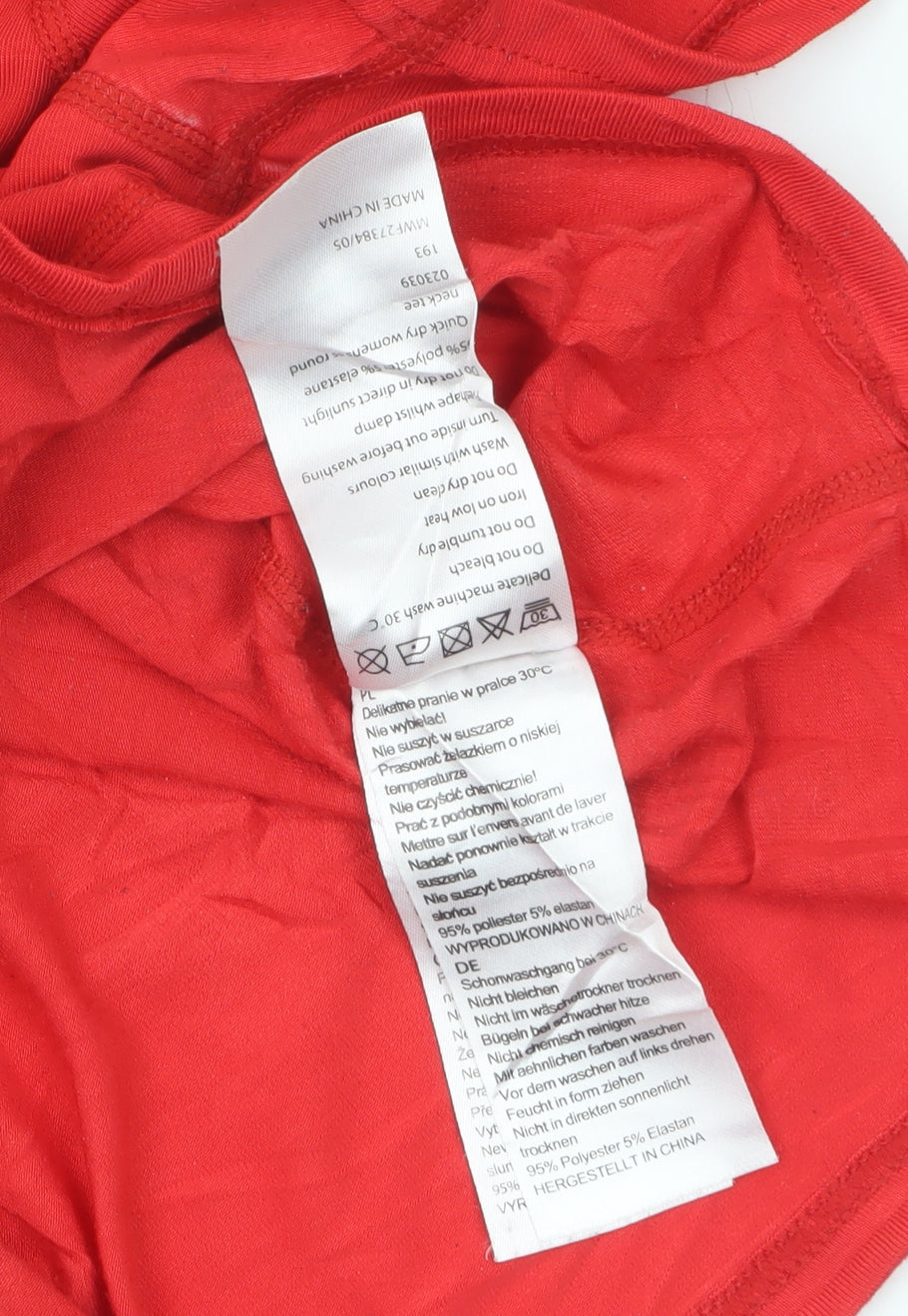 Mountain Warehouse Women’s Red Size 12 Isocool Quick Dry T-Shirt