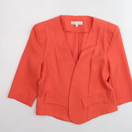 Marc Angelo Women's Orange Size 12 Blazer Jacket