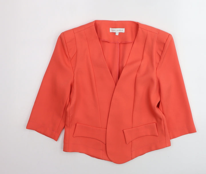 Marc Angelo Women's Orange Size 12 Blazer Jacket