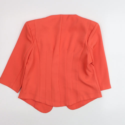 Marc Angelo Women's Orange Size 12 Blazer Jacket