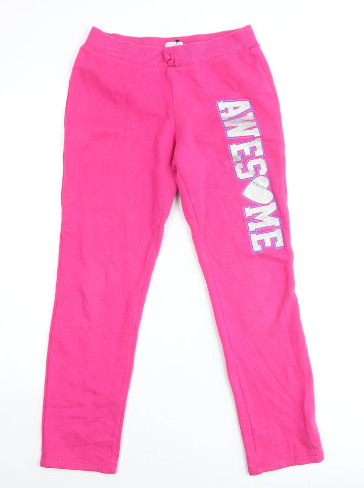 The Children's Place Girls Pink Awesome Jogger Trousers Size 14 XL