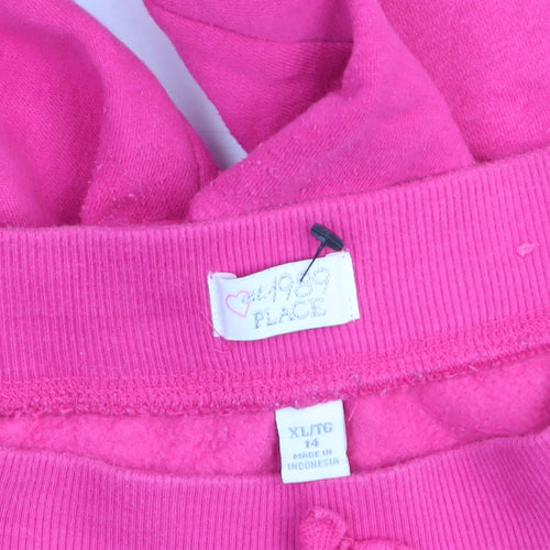 The Children's Place Girls Pink Awesome Jogger Trousers Size 14 XL