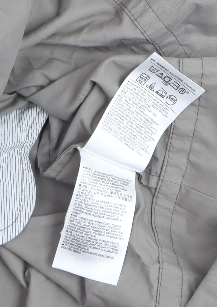 GAP Women's Grey Trench Coat S Lightweight Cotton Blend